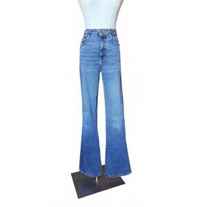 Zara Classic High-Waisted Slim Flare Jeans (Long!)